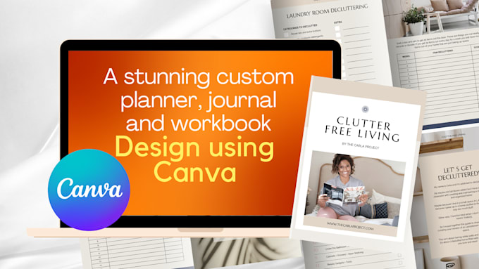 use canva to design workbook, planner and journal
