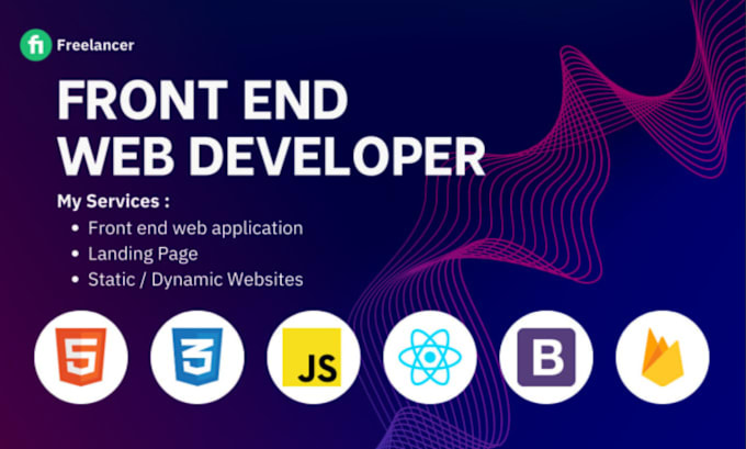 Be your app and web developer using html,css, bootstrap,react js and ...
