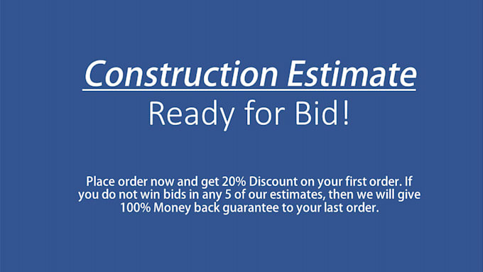 material takeoff, cost estimation and bid documentation