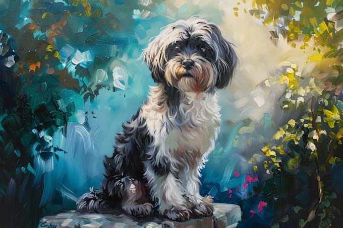 create an disney style pet portrait