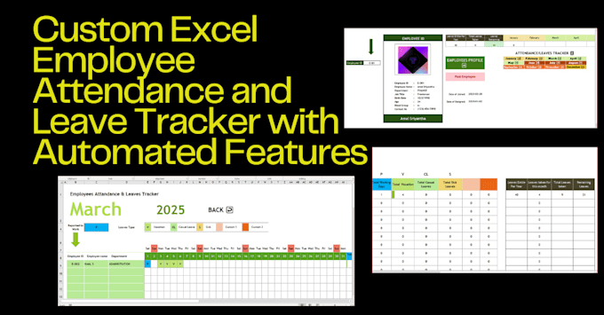 create an excel attendance and leave tracker
