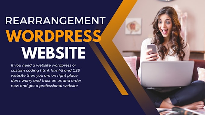 rearrange wordpress website and web development