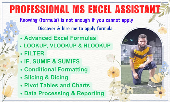 apply excel formula, data formatting, cleaning and fixing