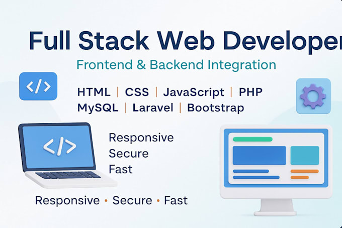 develop a complete website with frontend and backend HTML, CSS, PHP ,mysql, js