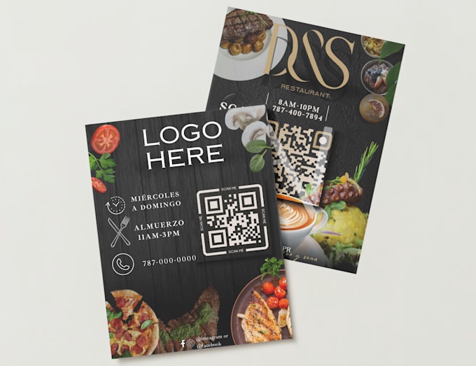 Design a flyer informative with qr code by Amunoz4500 Fiverr