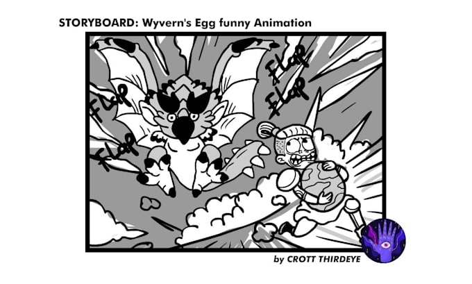 draw storyboard in cartoon style