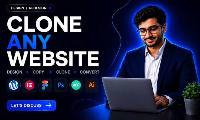 design, redesign, clone or copy wordpress website using elementor