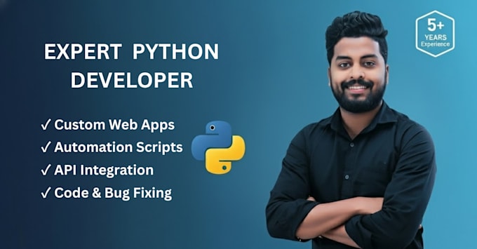 be your expert python developer for custom apps and scripts