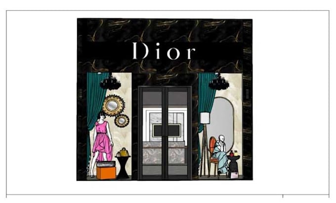 Design display window according to theme of store by Urwa_interior ...