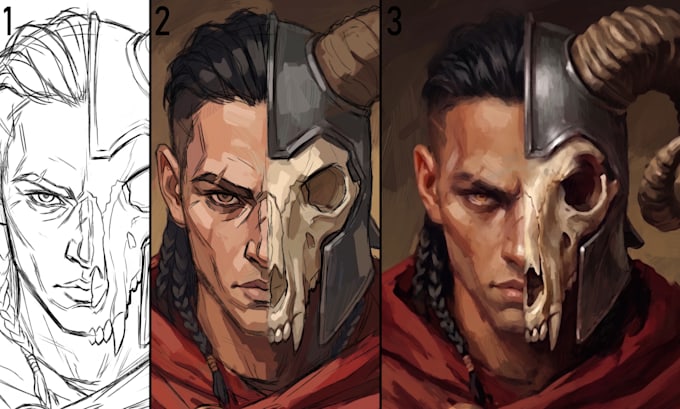 create character design, illustration and concept art
