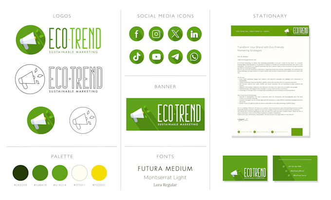 design logo, social media kit and branding