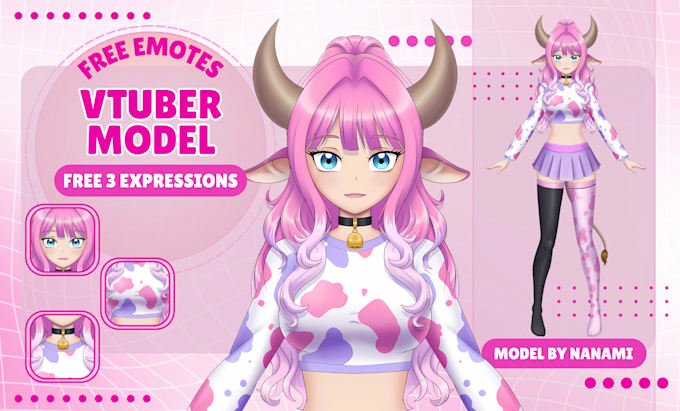 design and rig a professional custom vtuber avatar for streaming