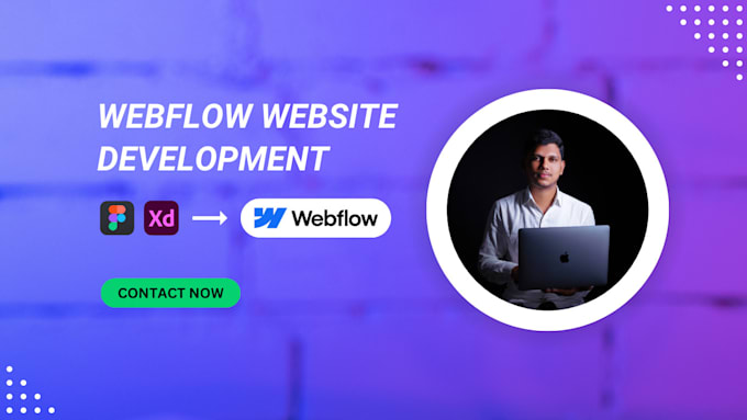 convert your figma or xd design into webflow website