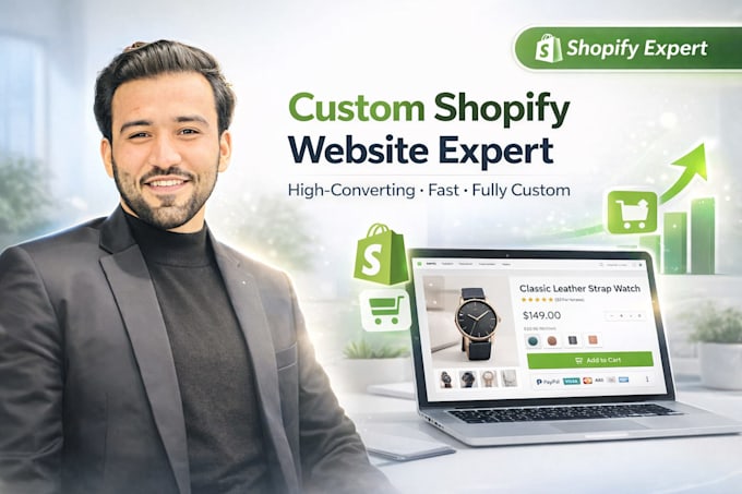 do custom shopify store design ,ecommerce website development