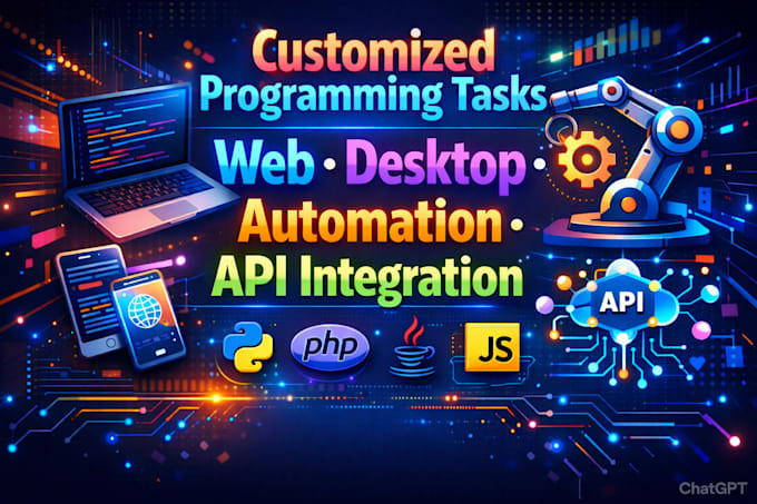 do customized programing tasks and software development