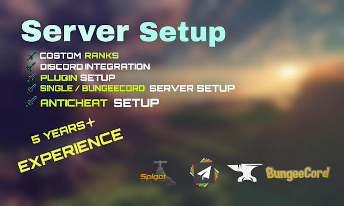 setup and configure professional minecraft server