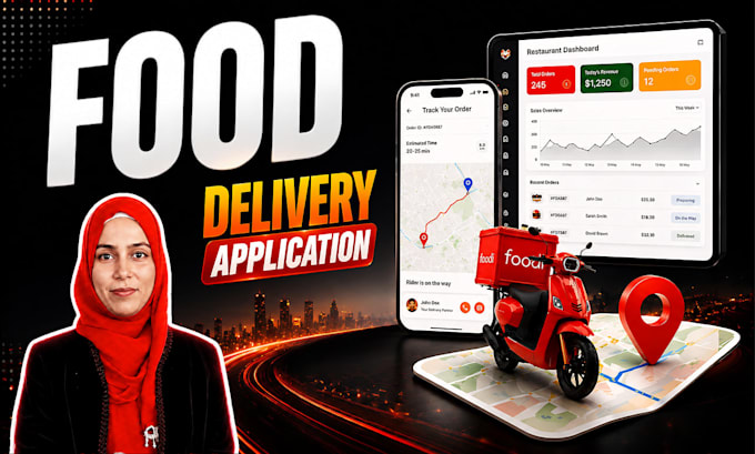 make ai food delivery app, restaurant app, dashboard, analytics