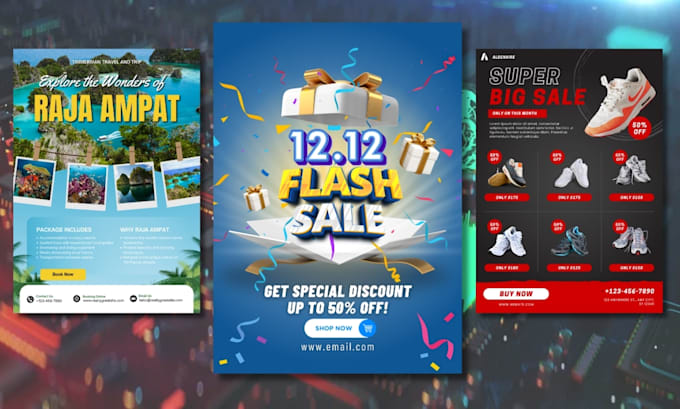design a professional flyer for your brand