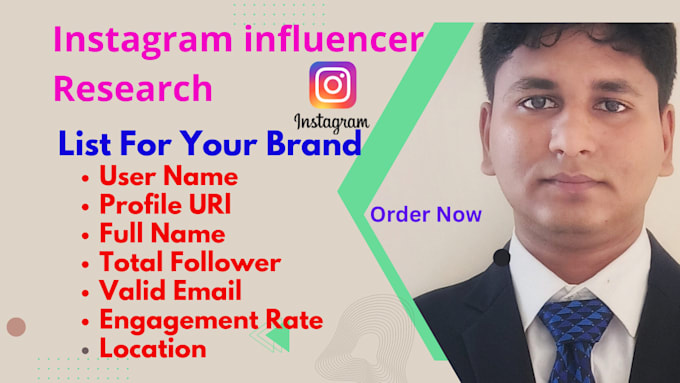 do data entry, copy paste, instagram influencer research