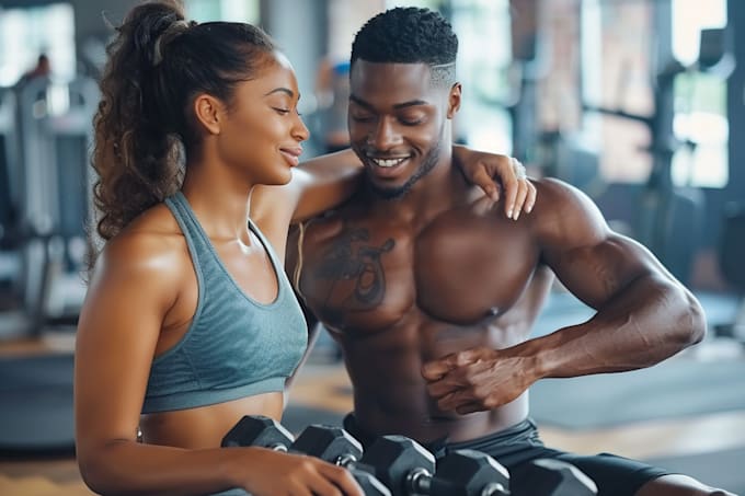 create ai photos for gym workouts and exercise  websites
