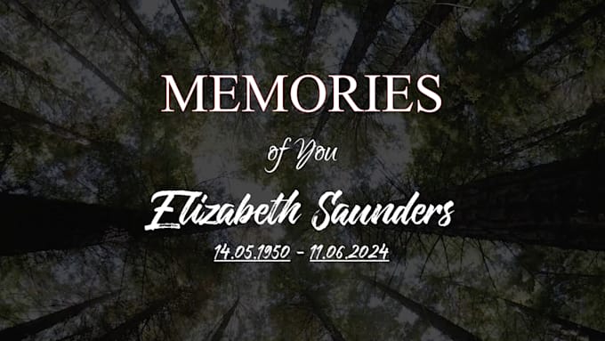 create funeral slideshow video and memorial tribute video