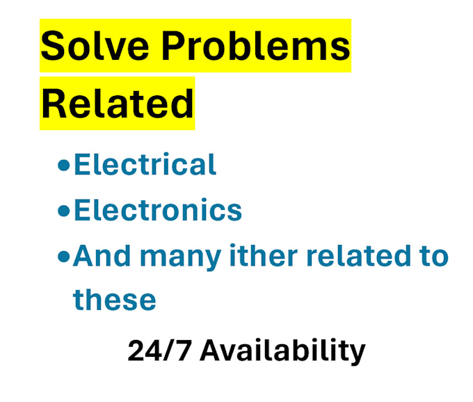 help you in electrical and electronics engineering related problems
