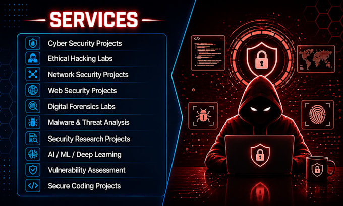 do cyber security assessment, project, research and digital forensics analysis