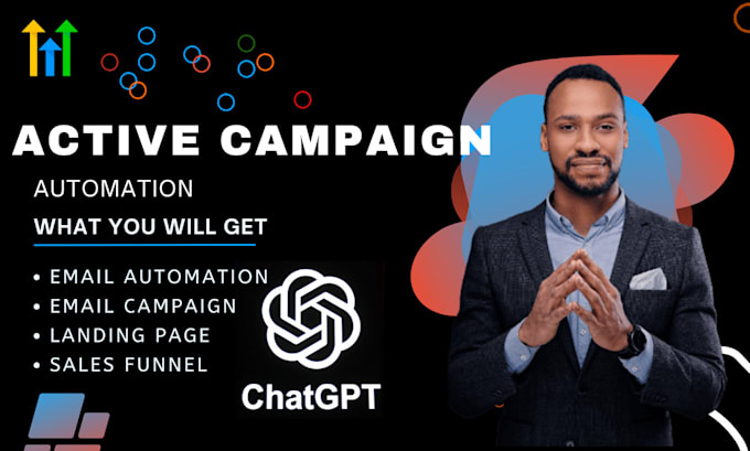 Activecampaign automation email marketing landing page by Hub charles