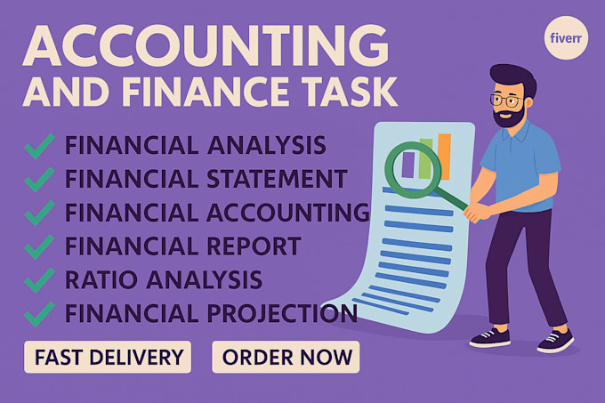 do accounting and finance task financial analysis, financial statement