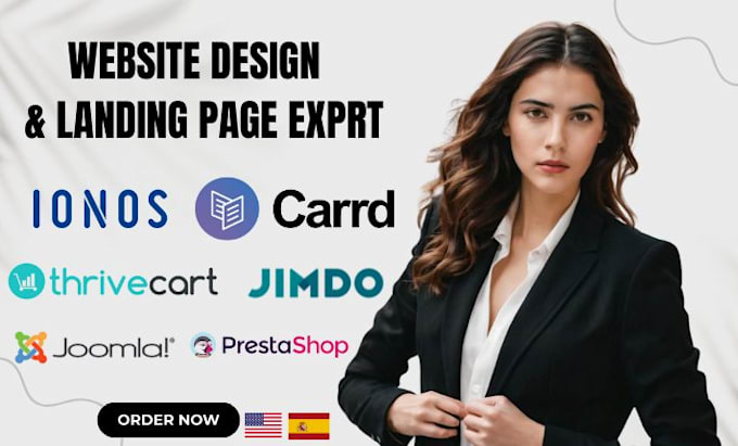 do website or landing page on ionos prestashop jimdo joomla thrivecart unbounce