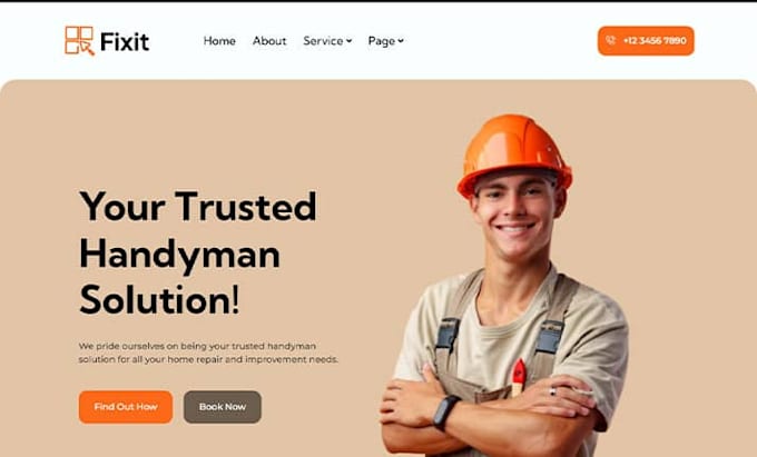 do wix handyman plumber construction roofing home renovation electrician website