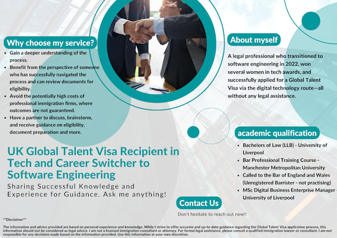 share insights from my UK global talent visa success