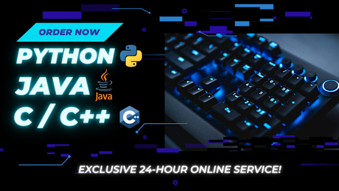 Do your projects in python java c and cpp by Bisam02 | Fiverr