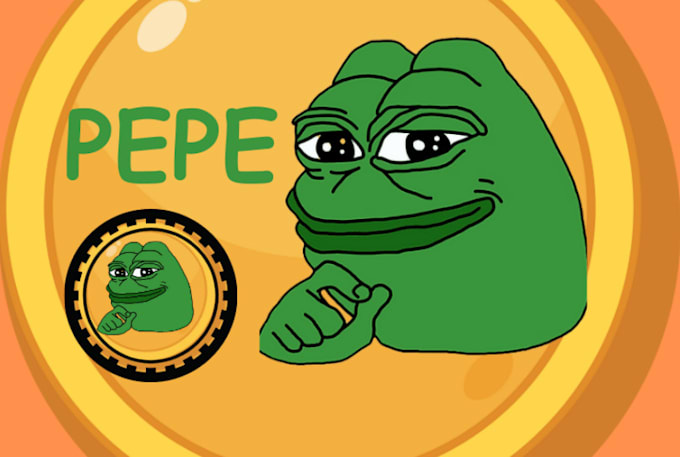 Draw crypto meme coin,pepe the frog,funny meme ,pepe coin, goofy,head ...
