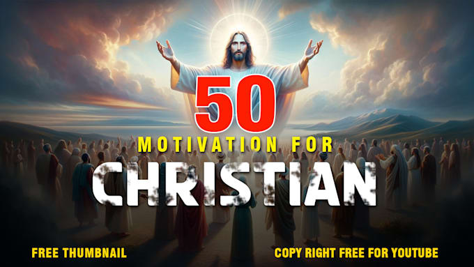 create 50 christian motivational videos for youtube
