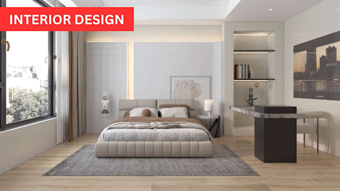 do 3d interior design and photorealistic render with VR