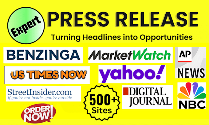 write a press release, and press release distribute
