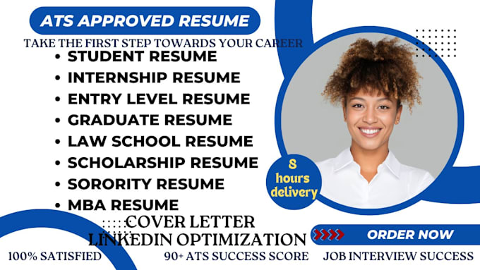 write internship, entry level, student resume, graduate resume and cover letter