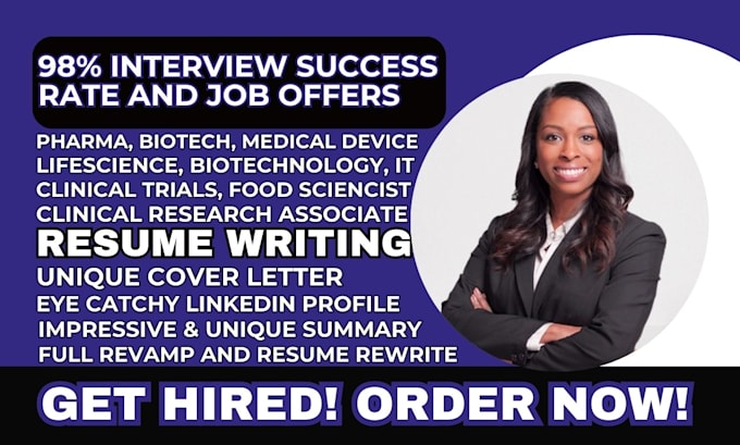 write life science resume for pharmaceutical and biotechnology professionals