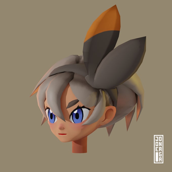 create a stylized character 3d model