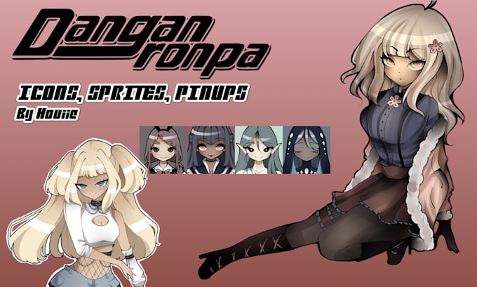 Draw your dangan ronpa character by Ferviditis | Fiverr