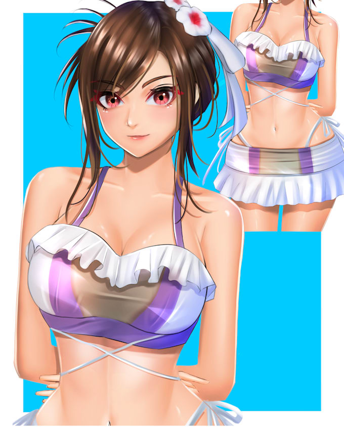 draw nsfw, sfw, fanart, anime and manga style illustration
