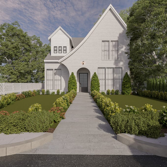 render 3d architectural exteriors for houses