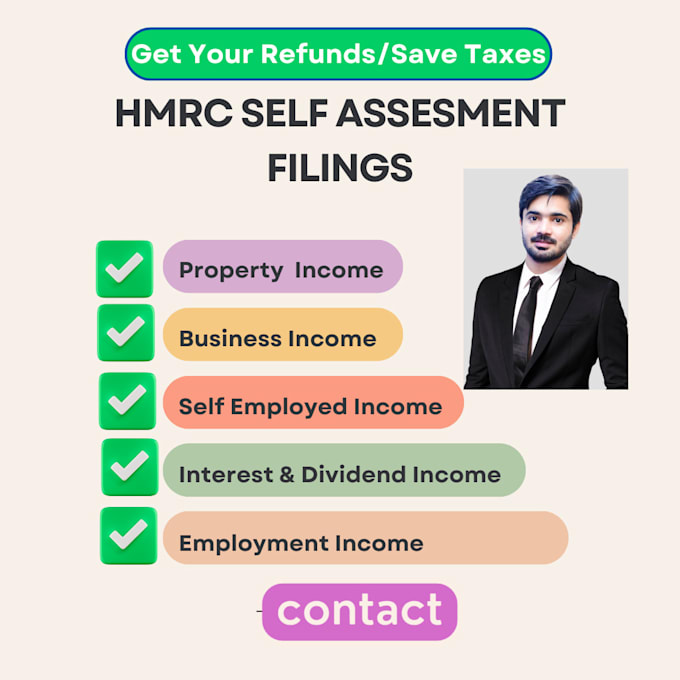 file your accurate self assesment tax return and will claim all legit expenses