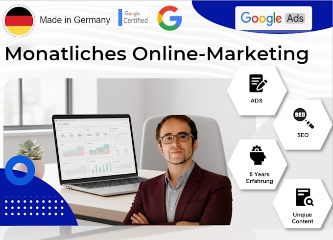 do monthly onpage SEO and GEO optimization for german businesses