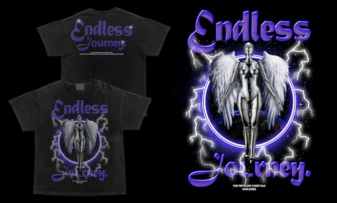 design premium trendy tshirt graphics for your fashion brand