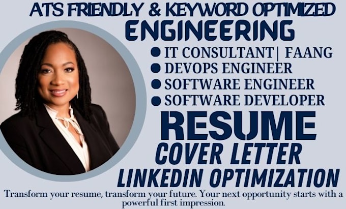 write and edit your IT software engineer, sdr, bdr resume with a faang recruiter