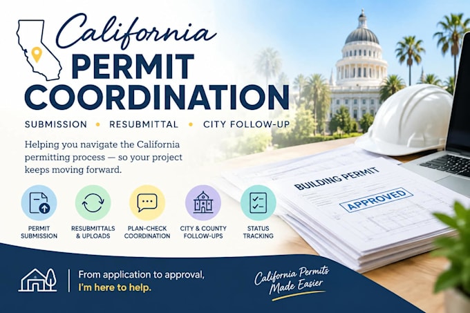 submit and coordinate your california building permit