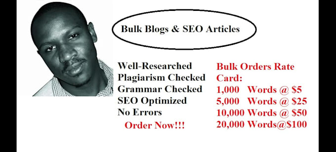 write bulk articles and wordpress blog posts