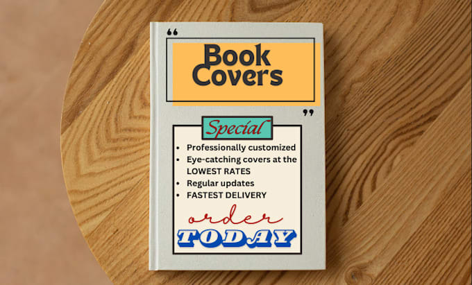 craft a creative and custom made cover for your book